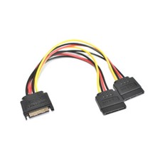 SATA Y Stromkabel Splitter 1:2 20cm SATA auf 2x SATA Adapter