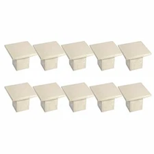 Design House 182360 Cubist Knob, 10-Pack, Brushed Nickel