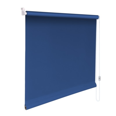 Mini-Rollo Klemmfix Klemmrollo Easyfix Sichtschutz - Höhe 100 cm mittelblau