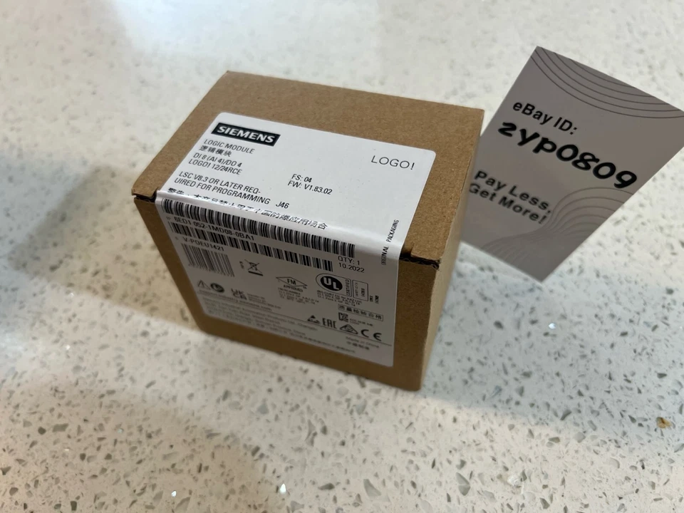 6ED1052-1MD08-0BA1 ¡LOGOTIPO Siemens! 12/24RC, PLC, 12/24V DC/RELÉ, 8 DI (4AI)/4 DO Foto 3 de 3