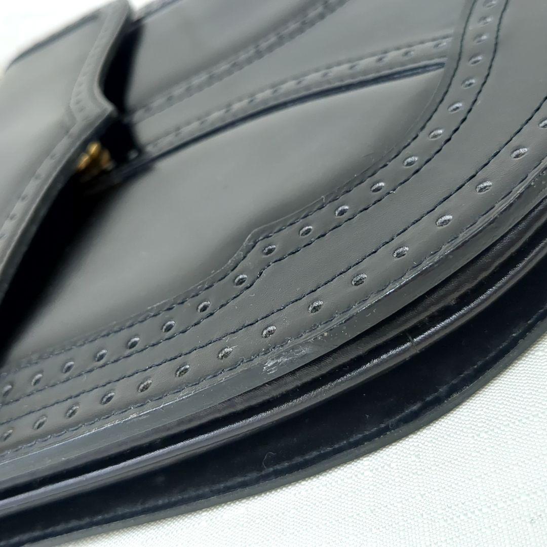 Borsa a tracolla originale Yves Saint Laurent in pelle nera dal Giappone