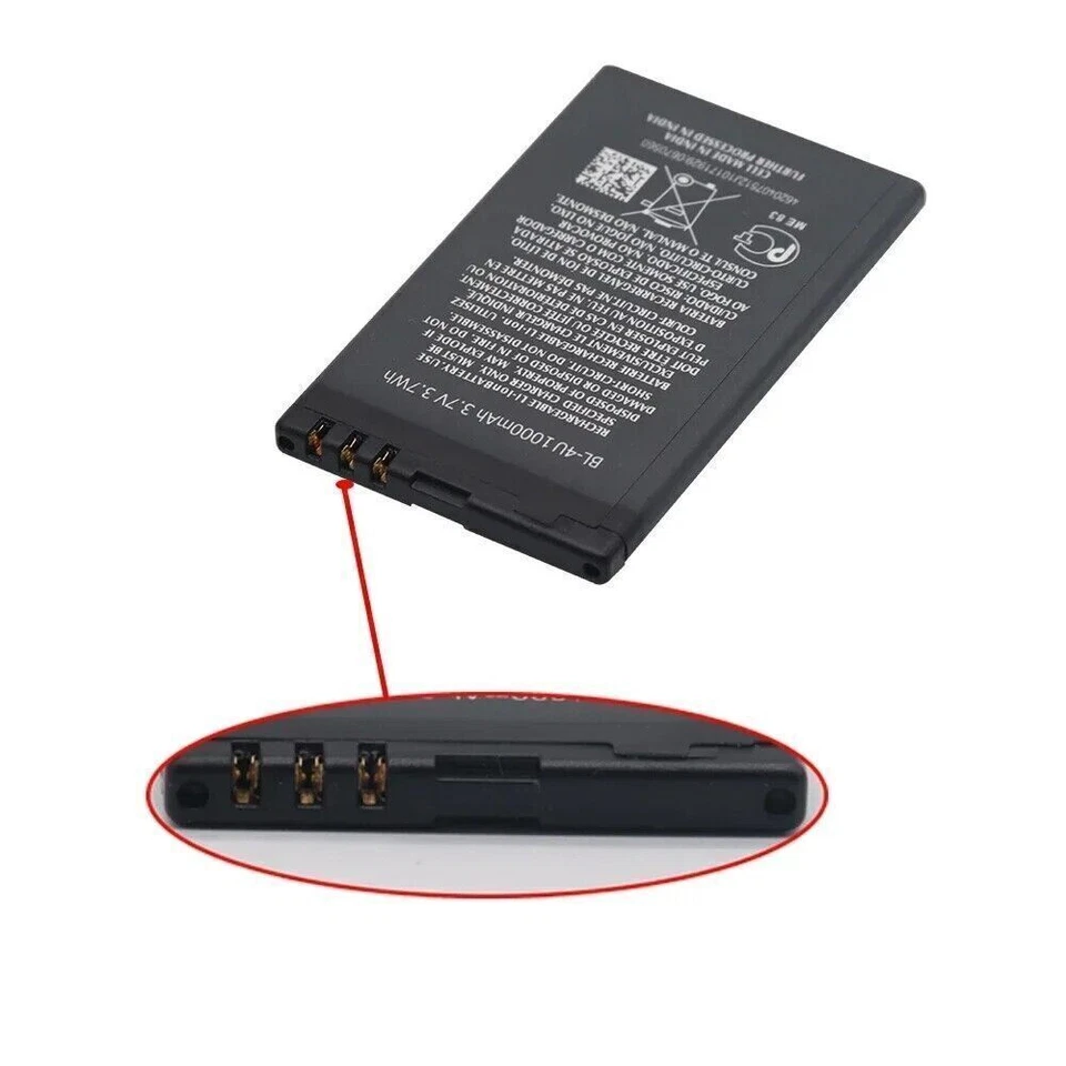 Batería de repuesto BL-4U herramientas para Nokia 301/3120/500/515/8800 ARTE/E66/E75 Foto 3 de 4