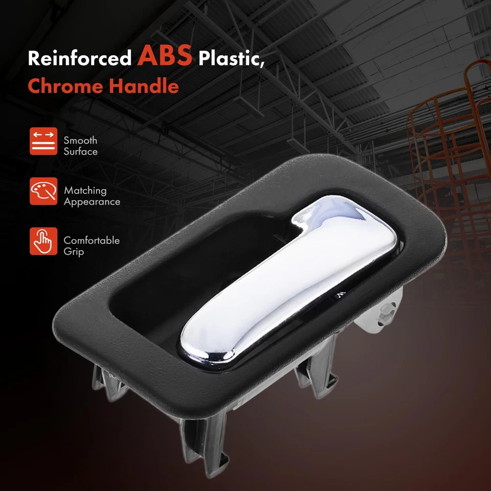 Manija de puerta interior cromada y roja del lado del pasajero trasero para Honda Accord 1990-1993 Foto 3 de 4