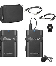 BOYA WM4 Pro Omnidireccional 2.4GHz Lavalier Wireless Microphone Audio Jack