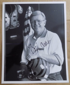Bruce Coslet Head Coach Cincinnati Bengals Autographed Photo