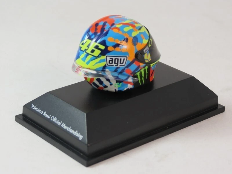 Minichamps Valentino Rossi AGV Helmet MotoGP Misano 2014 1/8 398140096 - Image 3 of 4