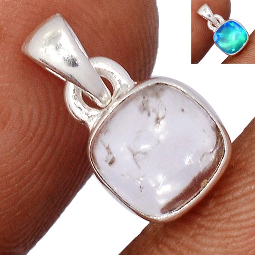 Hyalite Opal 925 Sterling Silver Pendant Jewelry CP65863