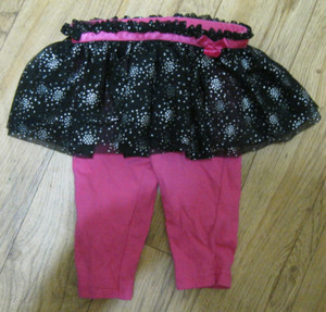 **DISNEY** Baby Girl's Skirt Tutu Leggingns Size ((3/6 Months))Cotton & Poly.New
