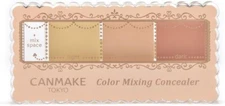 Canmake Color Mixing Concealer 04 Red Beige 4.2g 3 Color Palette NEW JAPAN