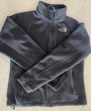 The North Face Women's XS Solid Black Full Zip Fleece Jacket Zipped Pockets