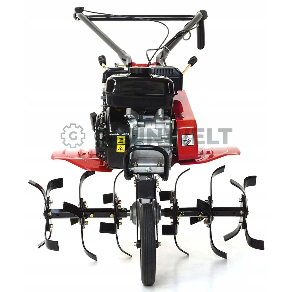 Gartenfräse Motorhacke Benzin Bodenfräse Gartenhacke Kultivator 7 PS 80 cm Pflug - Bild 4 von 4