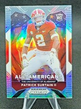 2021 Panini PRIZM DRAFT PICKS PATRICK SURTAIN II ALL AMERICAN. SILVER. BAMA.SP