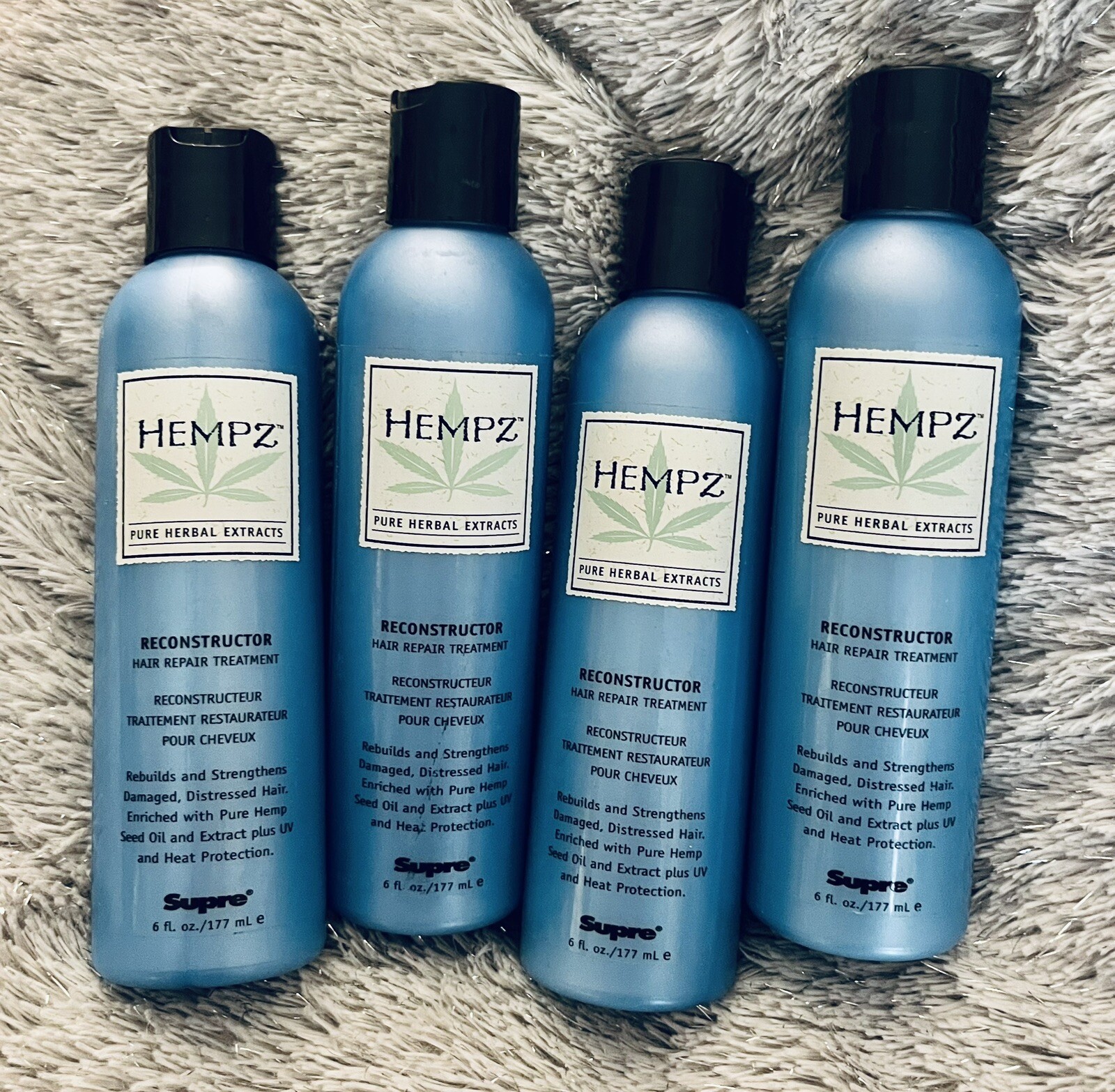 Hempz Pure Herbal Extracts Reconstructor Hair Repair Treatment X4