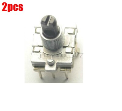 2Pcs Rotary Encoder With Switch EC16 Audio Digital Potentiometer 15Mm Handle yy