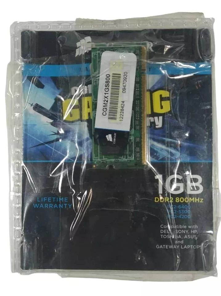 Corsair CGM2X1GS800 1GB Laptop Gaming DDR2 Memory Upgrade - Image 2 of 4