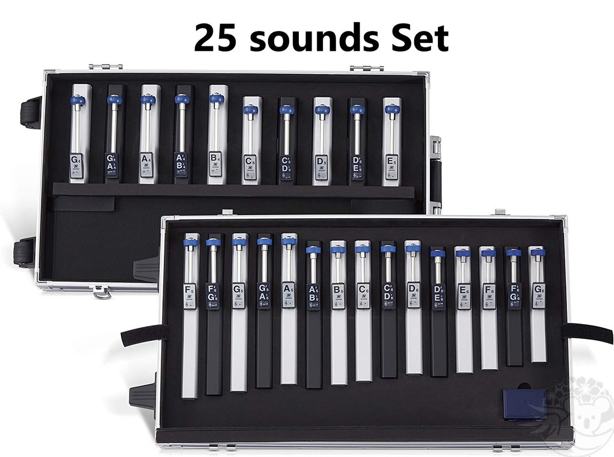 SUZUKI Tone Chime HB-25 (トーンチャイム) SUZUKI Tone Chime 2 Octave 25 Sounds Basic Set HB-250N Case with