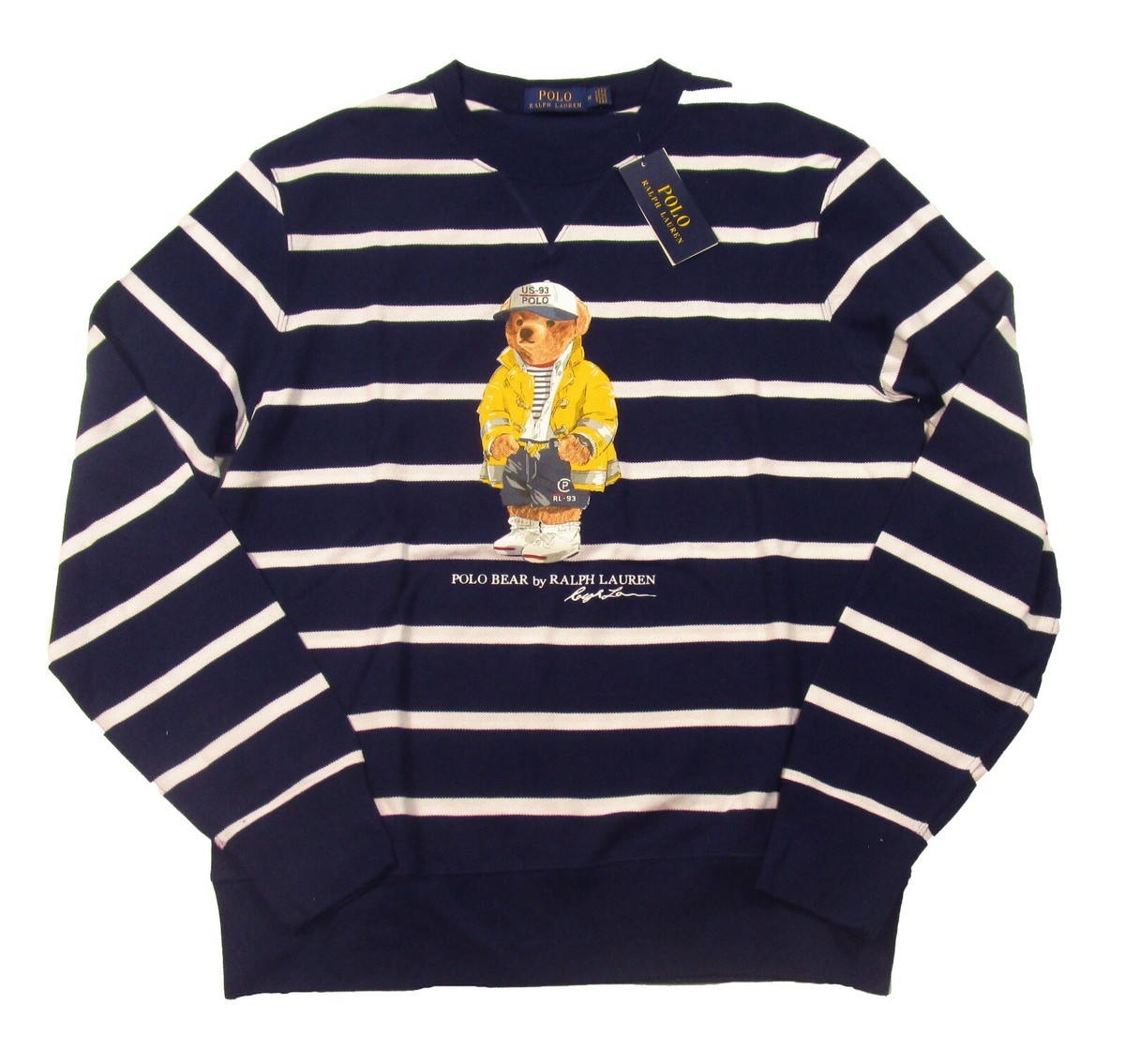 POLO RALPH LAUREN POLO BEAR スウェット Polo Ralph Lauren Men's White Summer Beach Polo Bear Fleece