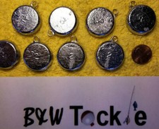 50 PCS ROUND FLAT COIN RIVER SINKERS 2 OZ