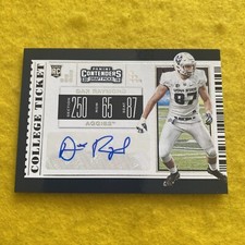2019 Panini Contenders Draft Picks College Ticket Dax Raymond Rookie Auto # 152
