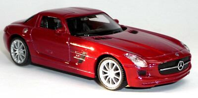 Mercedes Benz SLS AMG Sammlermodell ca. 1:43 / ca. 9-10 cm dunkelrot von Welly