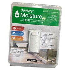 Sensor de humedad de control de ventilador DewStop 120V 50/60Hz con temporizador de cuenta regresiva - blanco (J)