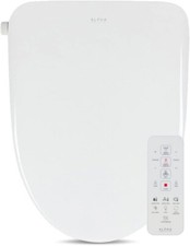 ALPHA BIDET UX Pearl Bidet Toilet Seat in Elongated White  Ultra Low Profile 