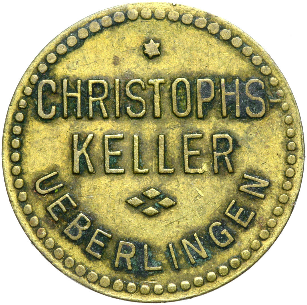 Germany emergency coin beer token - UBERLINGEN - CHRISTOPHS KELLER - 1/ ...