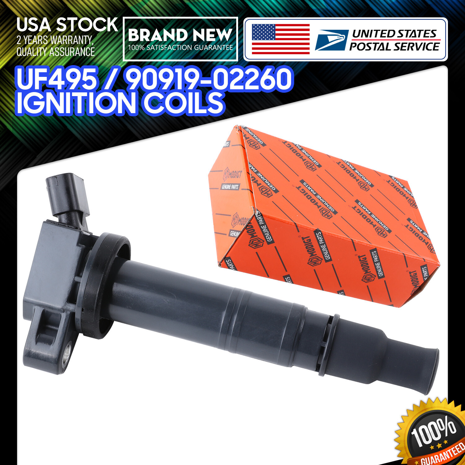 High-Quality OEM Ignition Coil UF495 90919-02260 for Lexus ES350 2007-2018