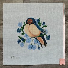 Vintage Barn Swallow Needlepoint Canvas, Single Sheet