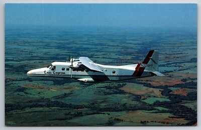 Vintage Postcard Plane Exec Express Dornier 228-201 N226PT Chrome ~13718