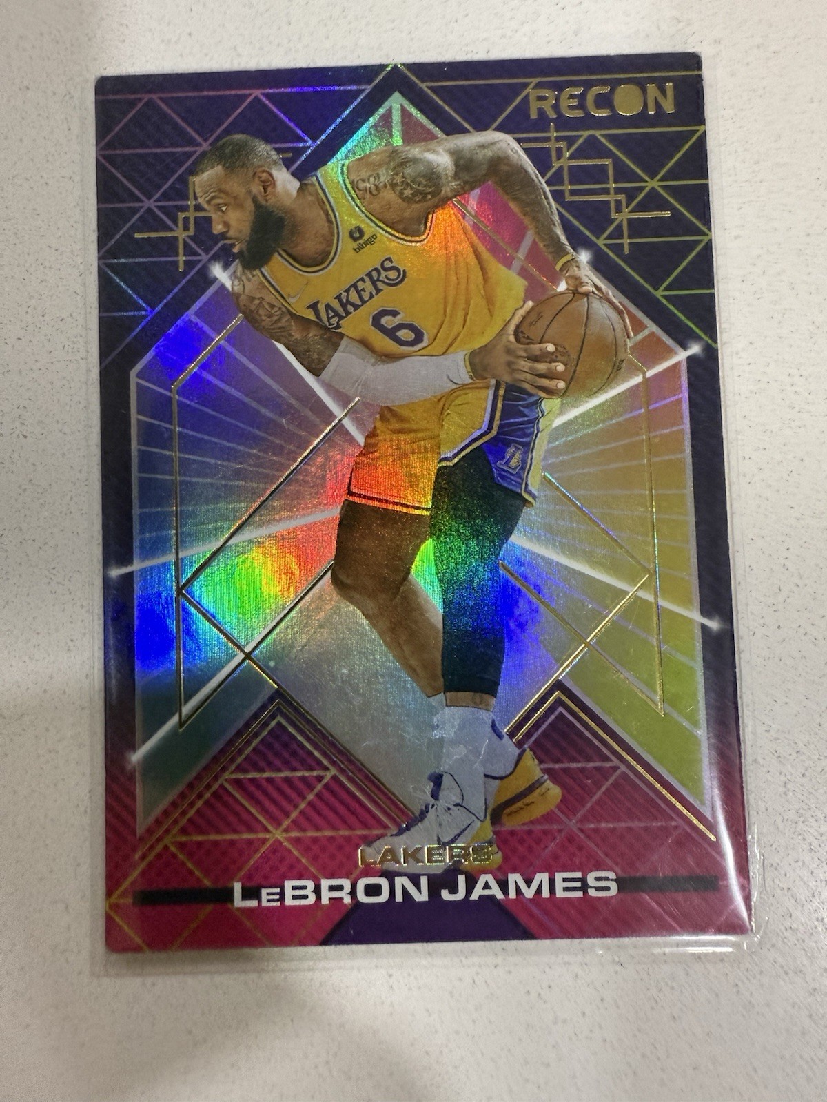 Panini Recon 2021-22 LeBron James #6 Los Angeles Lakers Parallel/Variety