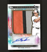 2024 Topps Inception Jumbo Patch Auto /125 Jackson Holliday #AJP-JHO RC Orioles
