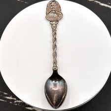 VTG 80s Mount St. Helens Souvenir Collector Spoon Volcano Eruption Silver Tone