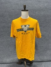 Vintage Walt Disney World Mickey Inc Graphic T-Shirt USA Made Mens XL Orange