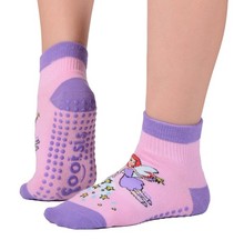 Footsis Non Slip Grip Socks for Yoga, Pilates, Barre, Home - Style “Fairy”.