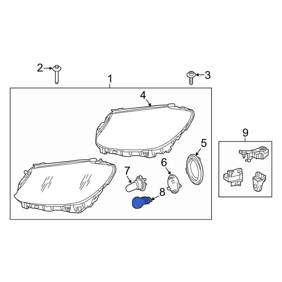 For Mercedes-Benz SLC43 AMG 2017-2020 Mercedes-Benz Turn Signal Light Bulb - Изображение 3 из 4