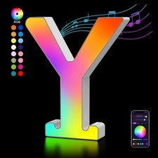 Light Up Letters USB Powered, LED Letter Lights Color Changing Alphabet Sign ...
