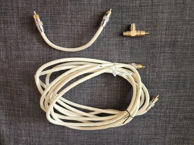 Monster Interlink 201 SW HT THX 12ft Cable, Splitter Y-Adapter , 7in Patch Cable