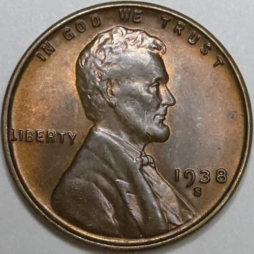 1938-S Lincoln Wheat Cent - AU (Lot#4)