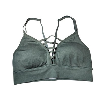 Victoria's Secret Olive Green Strappy Light Weight Sports Bra Small