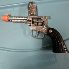 Vintage Tootsie Toy Cap Pistol Ornate Markings