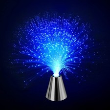 Sensory Fiber Optic Lamp - LED Color Changing with Cone Base - 1 Pack, Clear