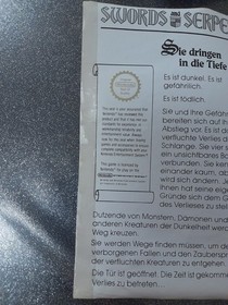 swords and serpents nintendo NES complet en boite et notice CIB PAL B NOE 🇩🇪