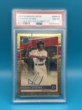 2020 PANINI DONRUSS OPTIC  Rc SIGs Domingo Leyba #RRSDL GOLD VINYL 1/1 PSA