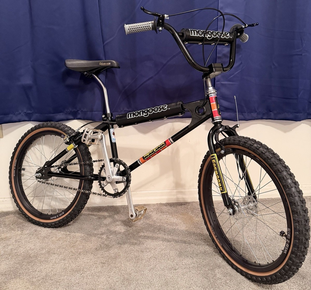 Vintage 1981 Mongoose Supergoose 20” BMX Bike Black ACS Z Rims | eBay