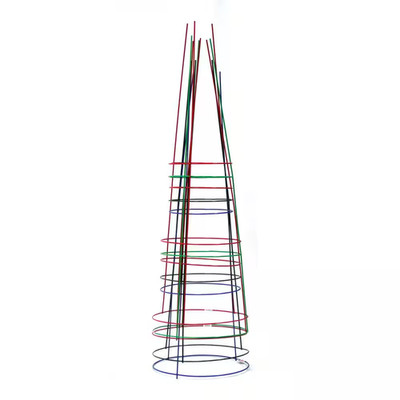 Glamos Wire 42 In. Bright Assorted Color Heavy-Duty Combo Steel Plant Support (5