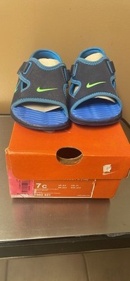 Nike Sunray Adjust 4 Toddler Sandals Black Swim 344925-011 Size 4C