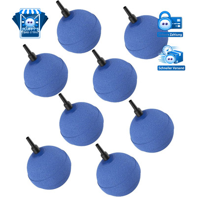 Aquarien-Luftstein 5 cm Kugelform 8er Pack Sauerstoffdiffusor