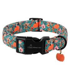 Fall Dog Collars Cute Autumn Pumpkin Maple Leaves Pet Collar with Quick Relea...
