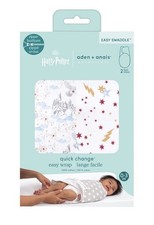 ADEN ANAIS Essentials Harry Potter Cotton Swaddles. Unisex, Newborn, Pack of 2
